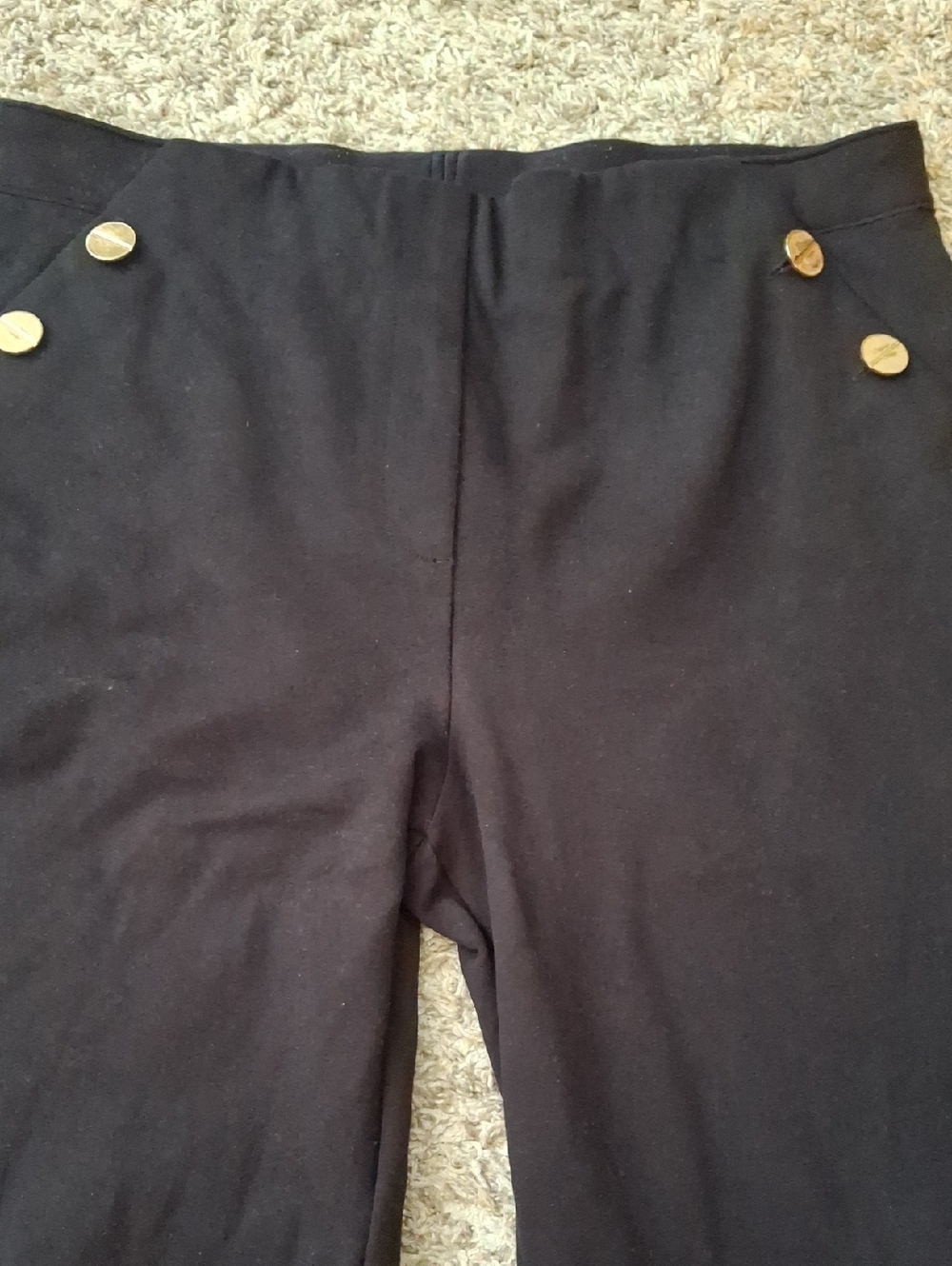 Spanx Button Pull On Wide Leg Pants - Picture 9 of 11